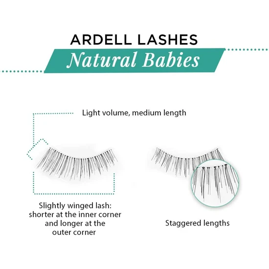 Ardell Natural Lashes Multipack Babies, Black