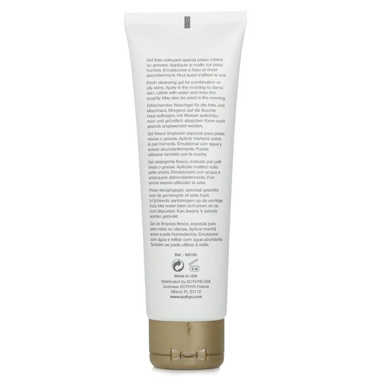 Sothys Purifying Foaming Gel For Combination To Oily Skin, With Iris Extract 125ml