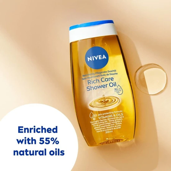 Nivea Rich Care Shower Cleansing Oil 200ml
