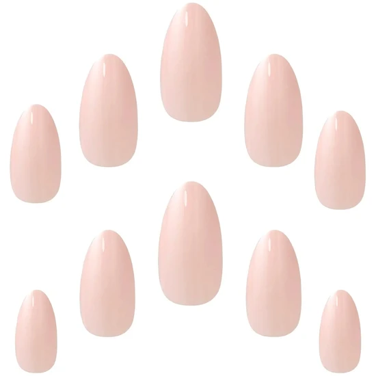 Elegant Touch Blush Suede Nail With Glue 24 Nails