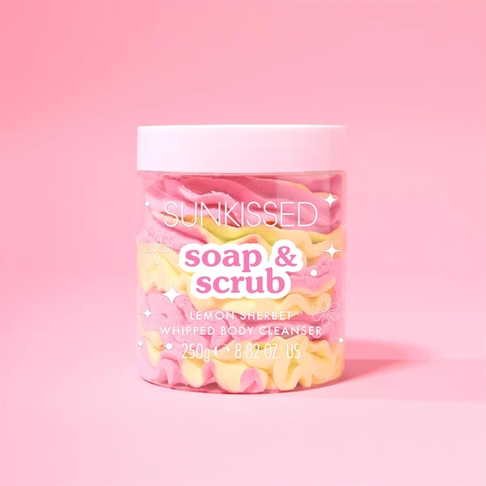 Sunkissed Soap & Scrub Lemon Sherbet Whipped Body Cleanser 250g