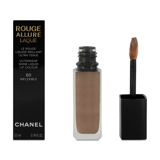 CHANEL Rouge Allure Laque Ultrawear Shine Liquid Lipstick 60 Inflexible Red