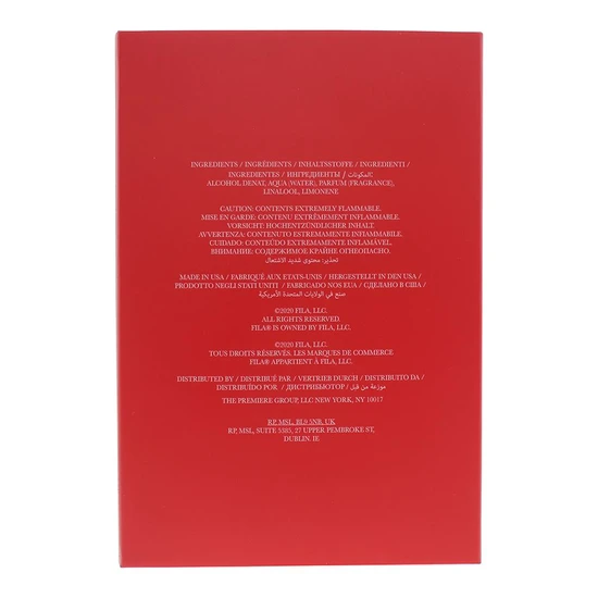 Fila Red Eau De Toilette 100ml