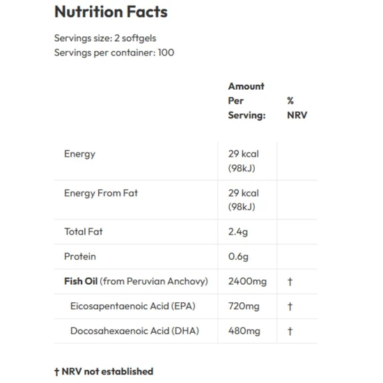 Allergy Research Group Super EPA 360mg DHA 240mg 60 Softgels
