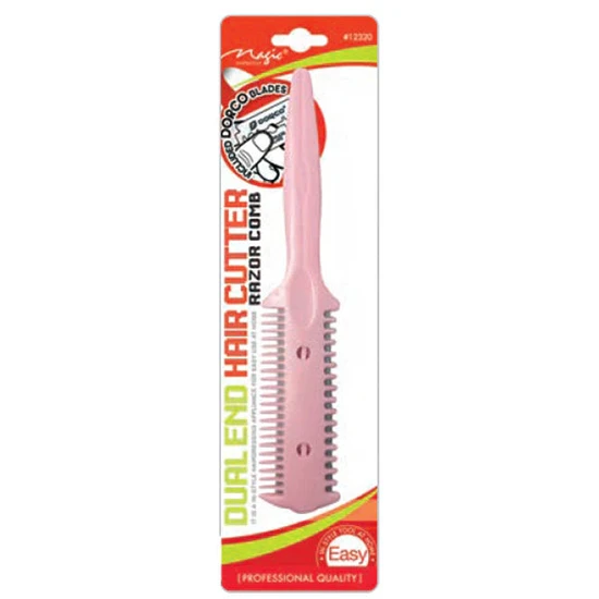 Magic Collection Dual End Hair Cutter Razor Comb 12320 Assorted