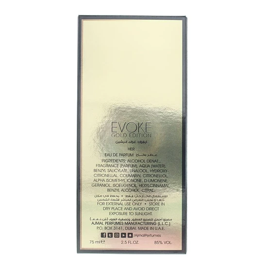 Ajmal Evoke Gold Edition Eau De Parfum 75ml