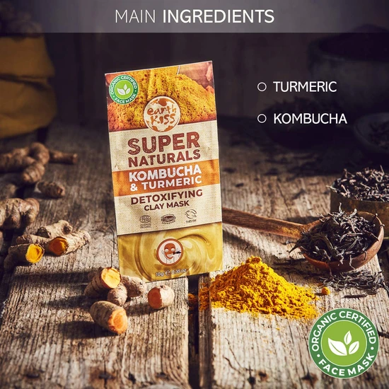 Earth Kiss Super Naturals Detoxifying Kombucha & Turmeric Clay Mask 10g