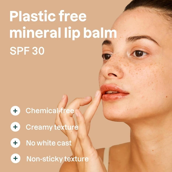 Attitude Oceanly Lip Balm SPF 30 Peachy Shell