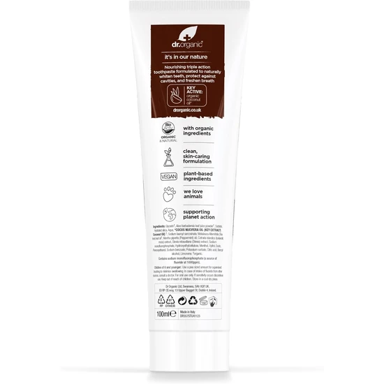 Dr. Organic Organic Coconut Oil Toothpaste 100ml
