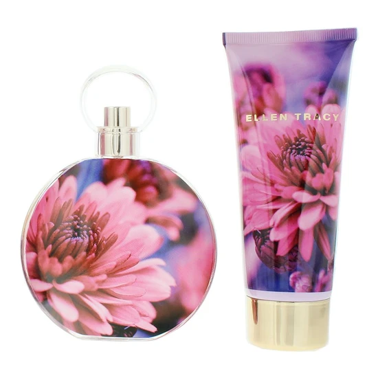 Ellen Tracy Pink Daisy Eau De Parfum 100ml Gift Set 100ml & 100ml Body Lotion