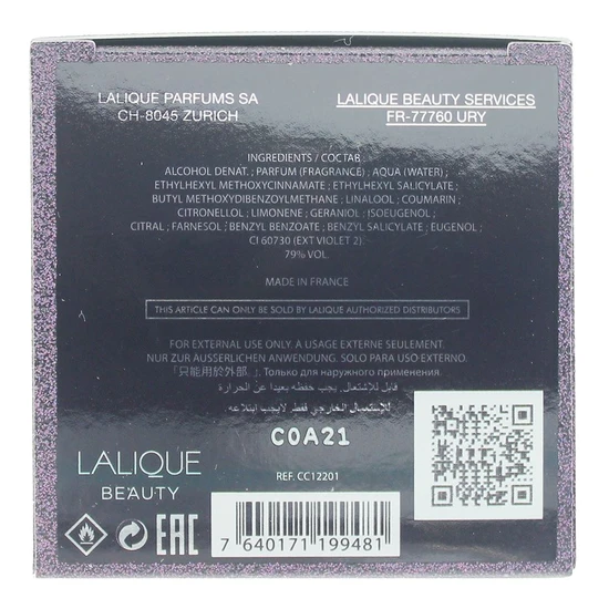 Lalique Amethyst Exquise Eau De Parfum 100ml