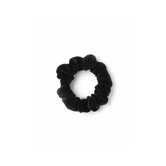 Molly And Rose Small Black Velvet Scrunchie