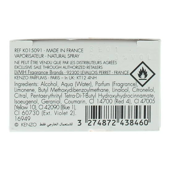 Kenzo Boisee Pour Homme Eau De Toilette 50ml