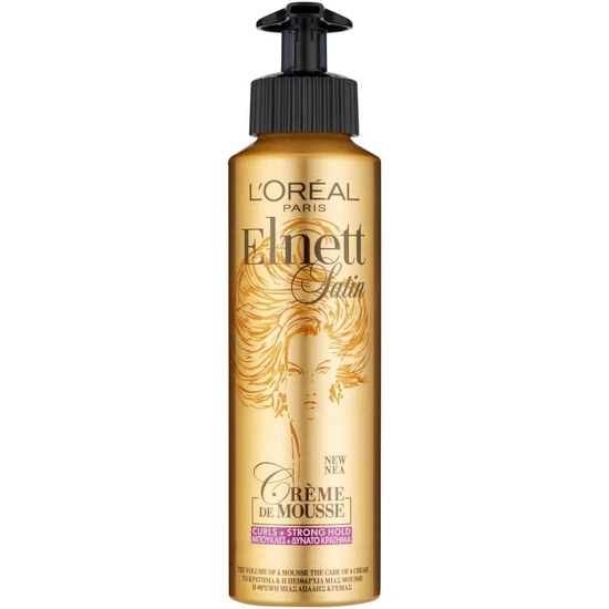 L'Oréal Professionnel Elnett Satin Curls Strong Hold Creme De Mousse 200ml