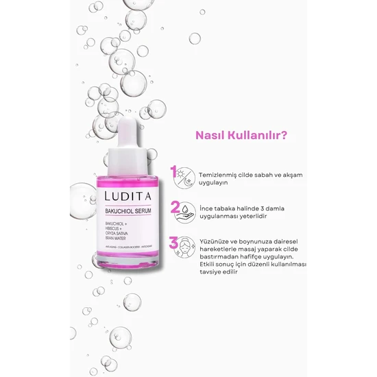 Ludita Bakuchiol + Hibiscus Anti-Ageing Serum 30ml
