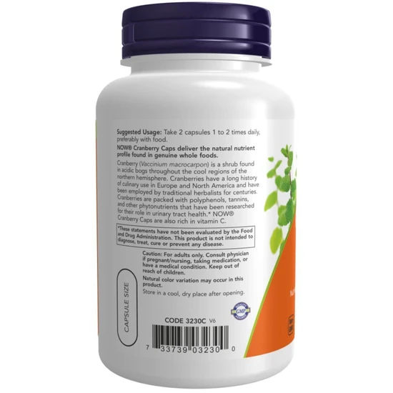 NOW Foods Cranberry Capsules 100 Capsules