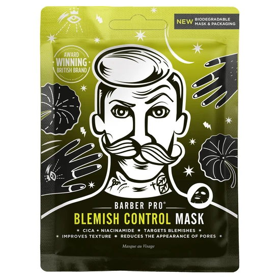 BARBER PRO Blemish Control Face Sheet Mask Pack of 4
