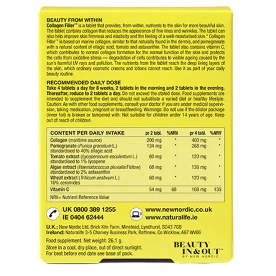 New Nordic Collagen Filler Tablets 60 Tablets