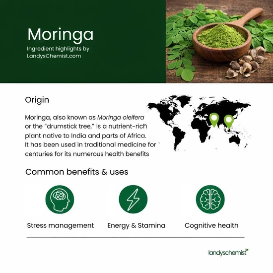 Swanson Moringa Oleifera Capsules 400mg - 60 Capsules