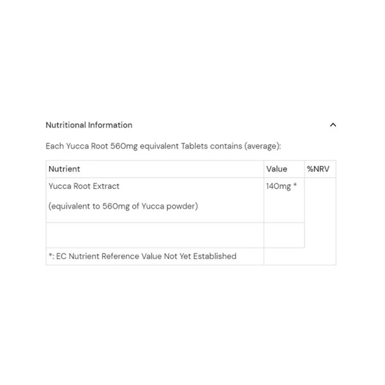 Health Aid Yucca Root Tablets 60 Tablets