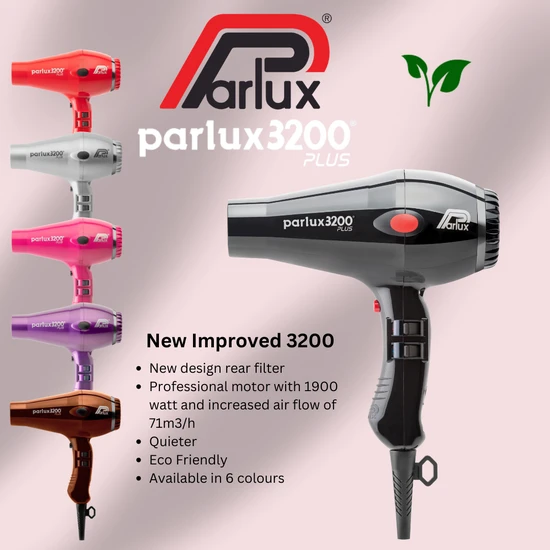 Parlux Hair Dryer 3200 Pink