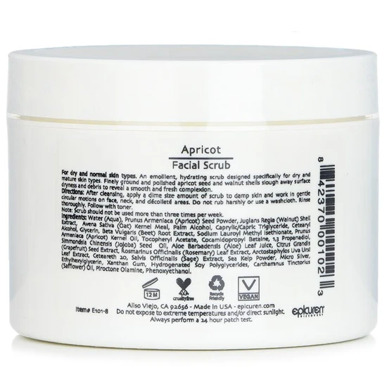 Epicuren Apricot Facial Scrub For Dry & Normal Skin Types 236ml