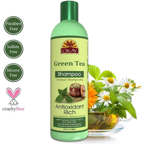 Okay Nourishing Antioxidant Rich Green Tea Shampoo 355ml