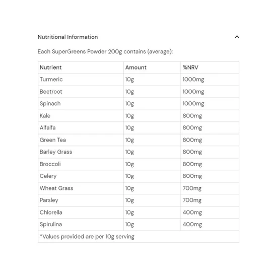 Health Aid SuperGreens Powder 200g