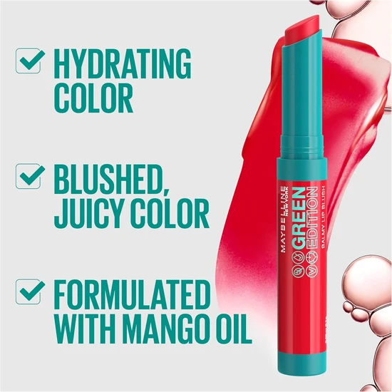Maybelline Green Edition Balmy Lip Blush Lipstick 001 Midnight