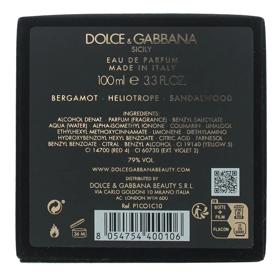 Dolce & Gabbana Velvet Sicily Eau De Parfum 100ml