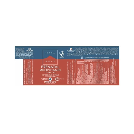 Terranova Prenatal Multivitamin Complex 100 Vegicaps