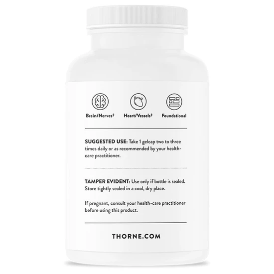 Thorne Omega-3 + CoQ10 Gelcaps 90 Gelcaps