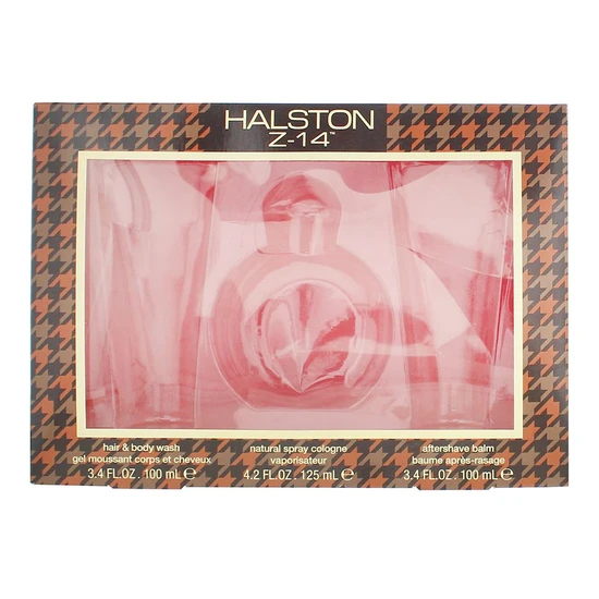 Halston Z-14 Gift Set 125ml EDC, 100ml Aftershave Balm & 100ml Body Wash