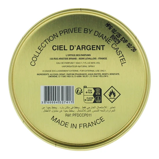 Diane Castel Collection Privee Ciel d'Argent Eau De Parfum 50ml