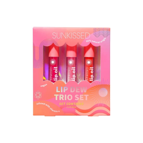 Sunkissed Lip Dew Tri Set Gift Set 3 x 4.3ml