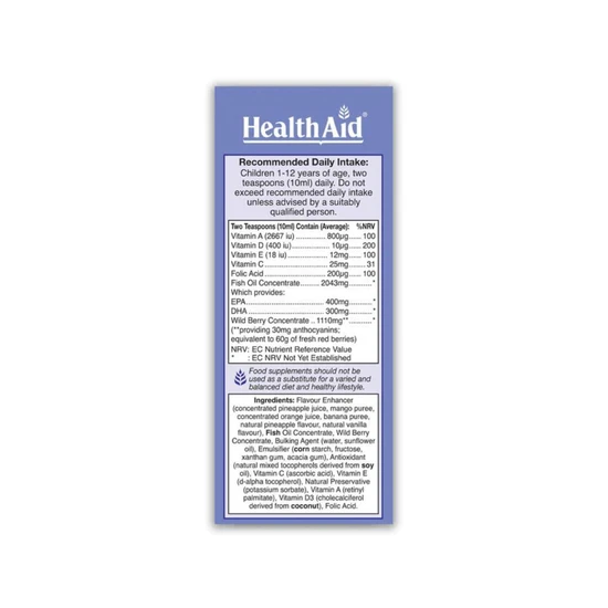 Health Aid KidzOmega Liquid 200ml