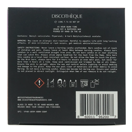 Discotheque Kinky G Candle 220g