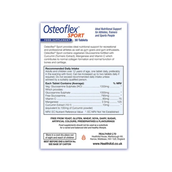 Health Aid Osteoflex Sport Tablets 30 Tablets