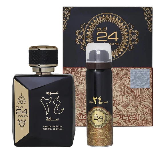 Ard Al Zaafaran Oud 24 Hours Gift Set 100ml Eau De Parfum + 50ml Deodorant Spray