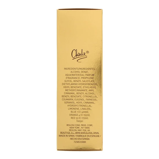 Revlon Charlie Gold Eau De Toilette 100ml