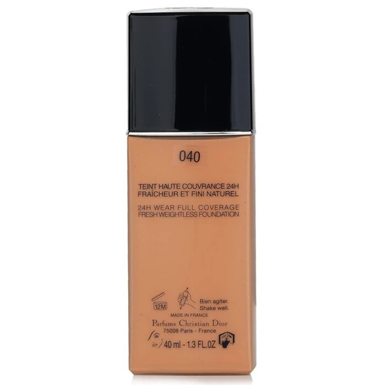 DIOR Skin Forever Undercover Full Coverage Fluid Foundation 040 Honey Beige