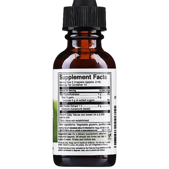 Swanson Milk Thistle Liquid Extract 29ml