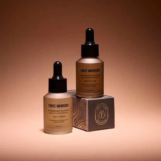 Three Warriors Hydrabronze Tan Drops Light To Medium
