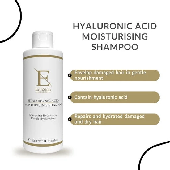 Erth Skin London Hyaluronic Acid Moisturising Shampoo 1000ml