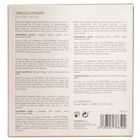 Skeyndor Timeless Prodigy The Eye Patch 4patches