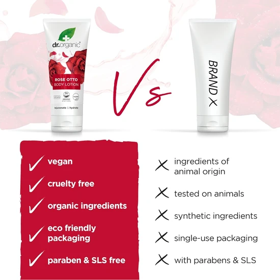 Dr. Organic Bioactive Skin Care Rose Otto Body Lotion 200ml