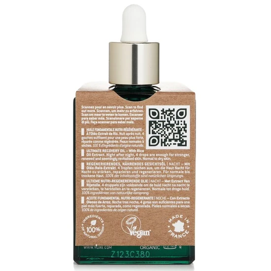 Nuxe Bio Organic Ultimate Night Recovery Oil With Rice Oil Extract 30ml