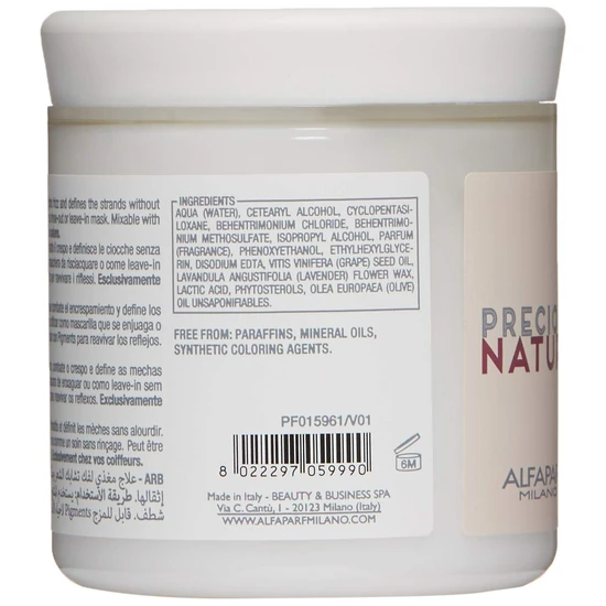 Alfaparf Precious Nature Mask With Grape & Lavender 200ml