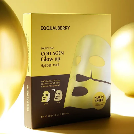 Eqqualberry Collagen Glow Up Hydrogel Mask Packs