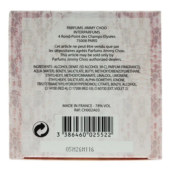 Jimmy Choo Eau De Toilette 40ml